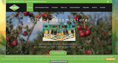 Desktop Screenshot of dalbeck-fruchtsaft.de