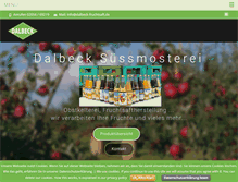 Tablet Screenshot of dalbeck-fruchtsaft.de
